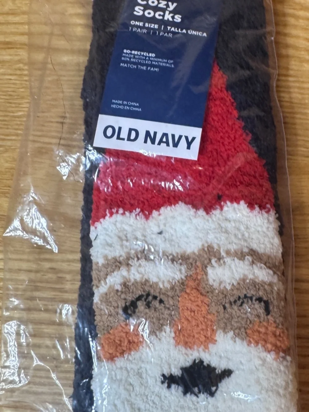Old Navy Kids One Size Gender-Neutral Matching Holiday Santa Cozy Socks NWT